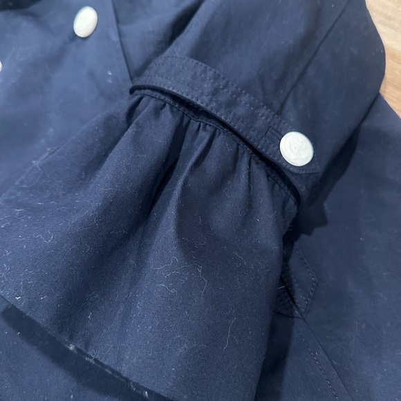 Talbots Cotton Navy Blue Pea Coat Women’s Size Small - Picture 10 of 14